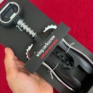 Rabbit barware wing corkscrew new with nonstick spiral